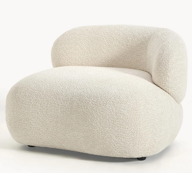 FOTEL WYPOCZYNKOWY TEDDY Bouclé Alba